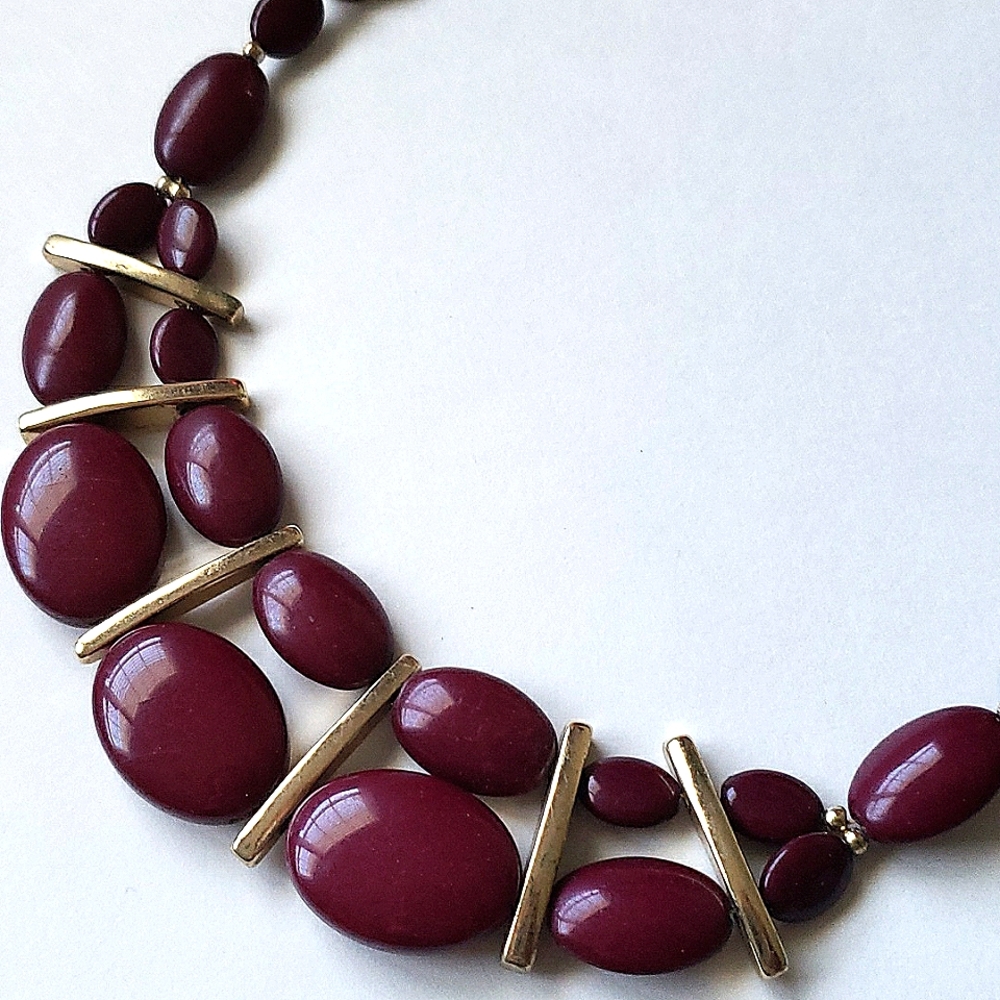 Red and gold necklace